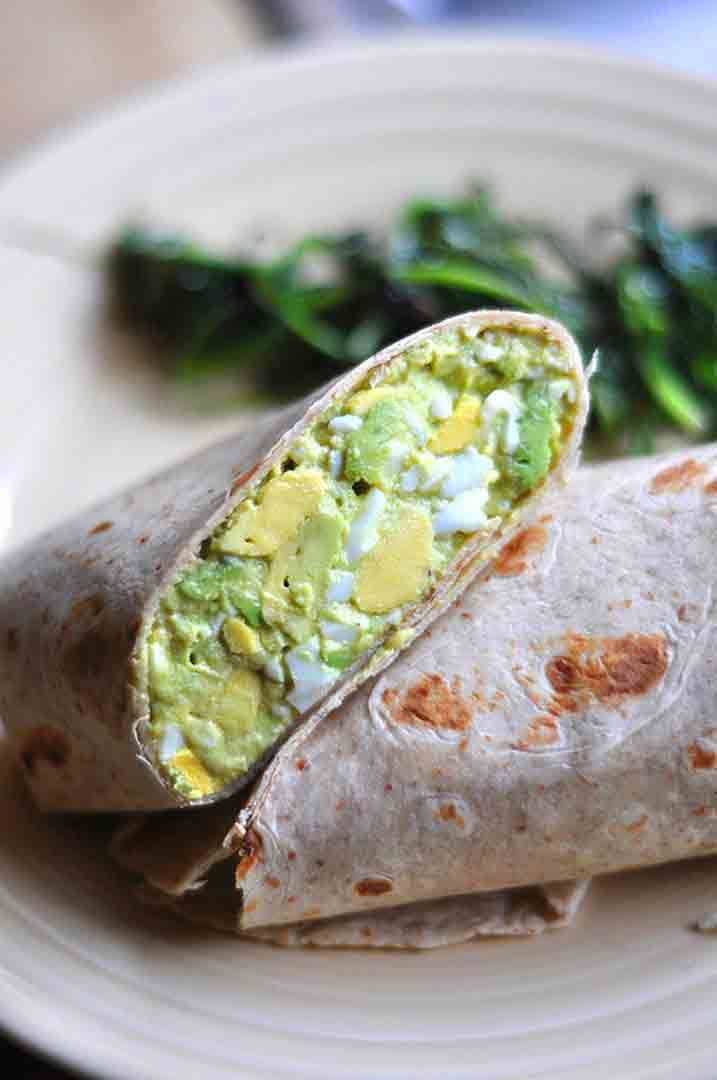 Chicken Avocado Egg Wrap
