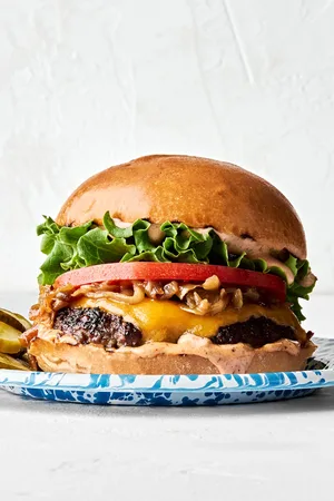 BBQ chicken burger