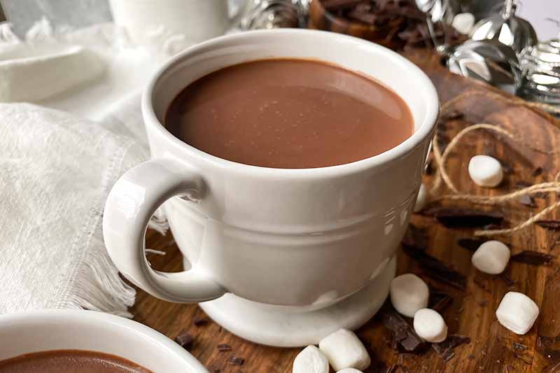Black hot chocolate
