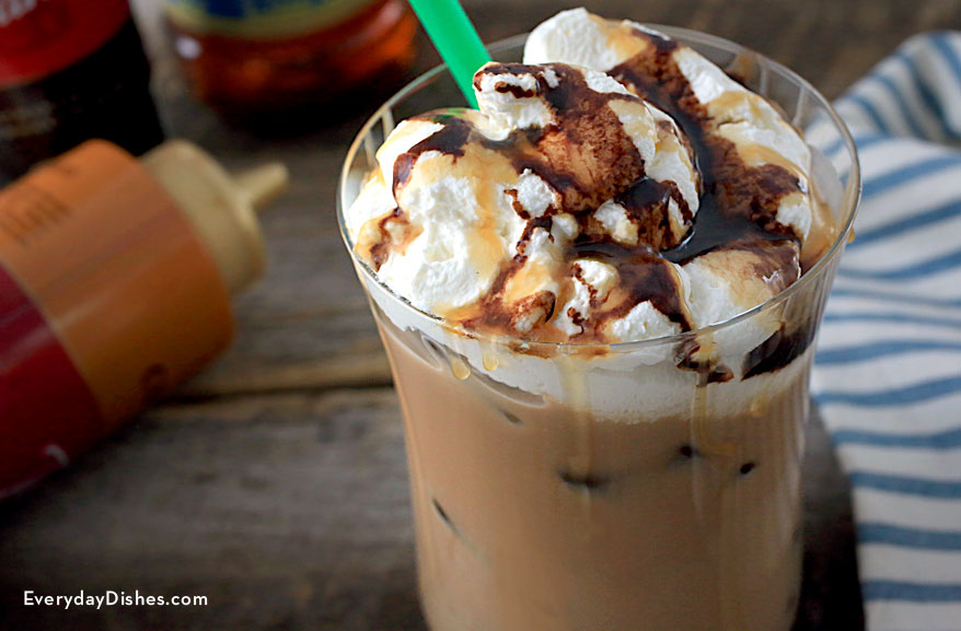 iced caramel latte